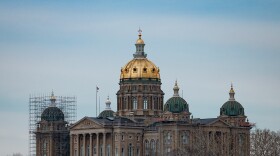 The southern side of Iowa's Capitol.