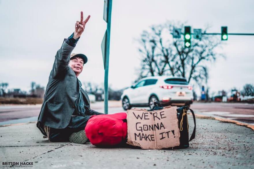 Photographer Britton Hacke's work humanizes homeless people in Sioux City.