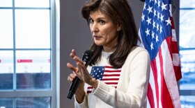 Ambassador Nikki Haley is a Republican presidential candidate campaigning before the Iowa caucuses in Nevada, Iowa. 12/18/2023 Photo by John Pemblre