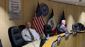 Alderman Derek Cornette sits in his chair just before the hearing to remove him from office on Sept. 8, 2023.