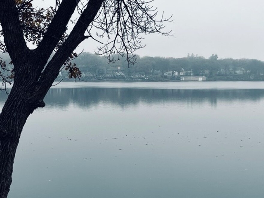 The Red Rock project was proposed for an area east and southeast of East Lake Okoboji, shown here on a hazy fall day.