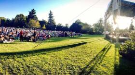 Orchestra Iowa plays on the lawn of Brucemore Mansion in Cedar Rapids pre-pandemic.