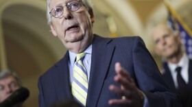 Senate Minority Leader Mitch McConnell, R-Ky., called the leak of the draft Supreme Court decision overturning <em>Roe v. Wade</em> lawless and declined to answer questions about the impact of the draft ruling.