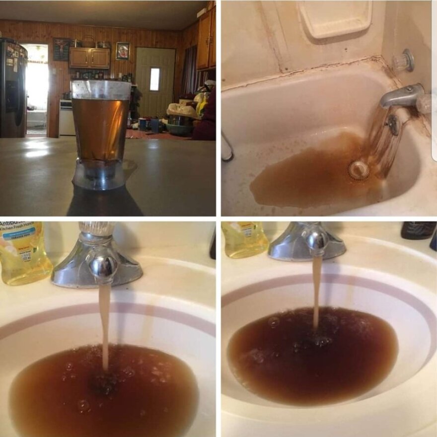  Tap water from Lyons, Nebraska has turned brown due to a missing filter bed at the treatment plant.