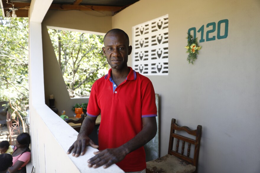 Emmanuel Desir, who works as an electrician, poses for a photo at his home on the outskirts of Limonade, Haiti, on March 17, 2024.