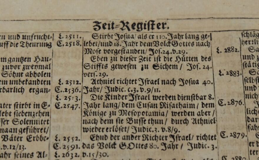 The University of Iowa Libraries received fifteen German-language Christian Bibles from Iowa Wesleyan University. Some were locally printed, a reminder of the large number of German speakers that once peopled Iowa.