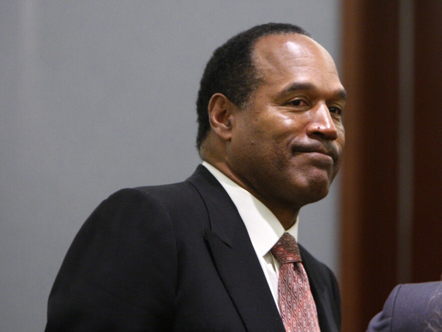 O.J. Simpson, pictured in September 2008 in Las Vegas, died Wednesday according to a family statement.