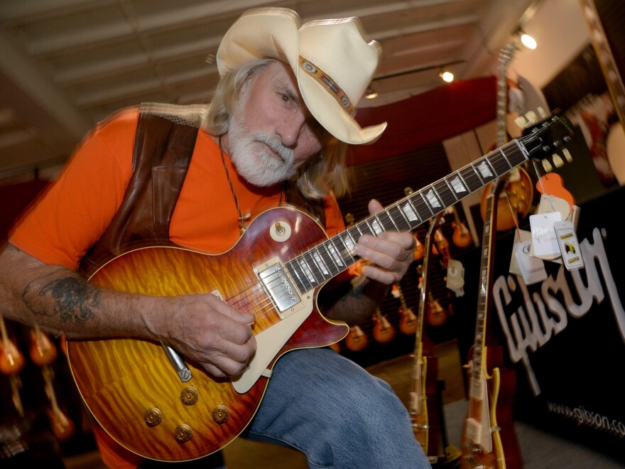 Guitarist, singer and songwriter Dickey Betts was a founding member of the Allman Brothers Band. He's pictured on May 19, 2014, in Nashville, Tenn.