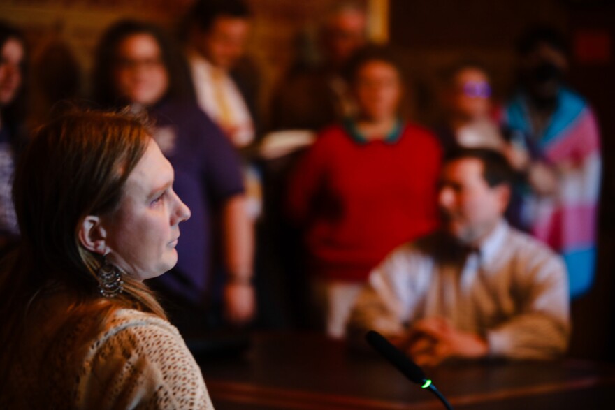 jocelyn krueger at the iowa capitol