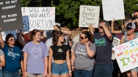 protesters march in support of abortion rights