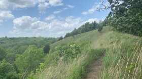 a hiking trail in the loess hills