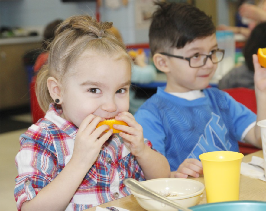 Childhood classroom at the Community Action Agency of Siouxland, where serving healthy foods is a priority.