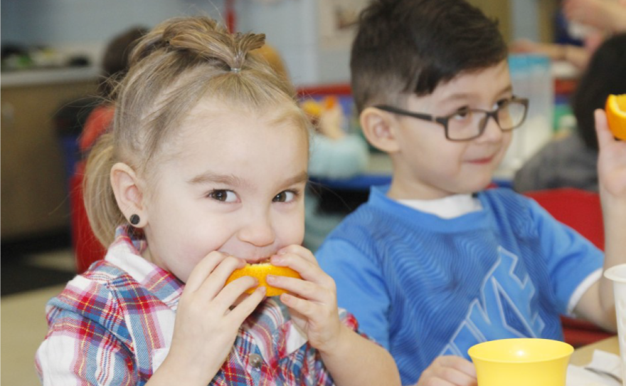 Childhood classroom at the Community Action Agency of Siouxland, where serving healthy foods is a priority.