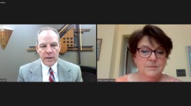 Former Iowa Department of Public Health Polly Carver-Kimm and her attorney, Thomas Duff of the West Des Moines-based Duff Law Firm, held a virtual press conference over her wrongful termination lawsuit.