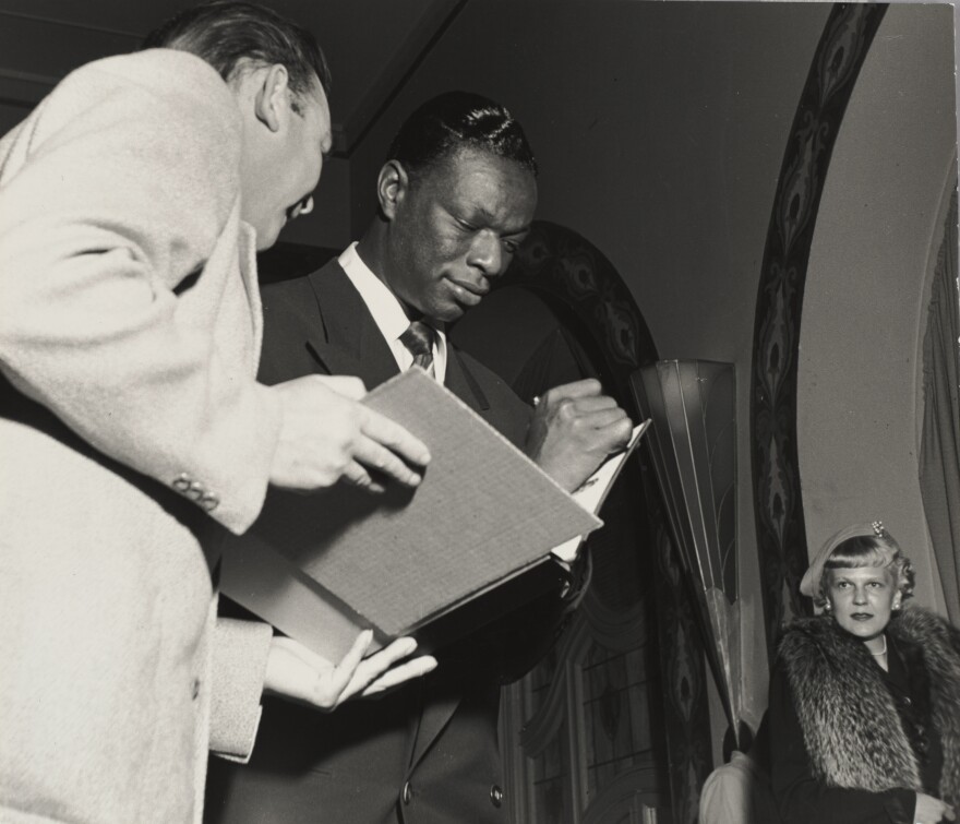 "Nat King Cole at Fairmont Hotel, 1949," by David Johnson.