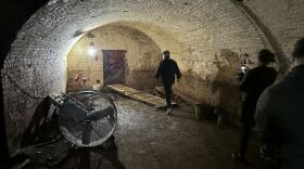 One of the underground chambers that was used for fermenting beer when the Union Brewing Company operated on Linn Street on Sunday, October 22, 2023.