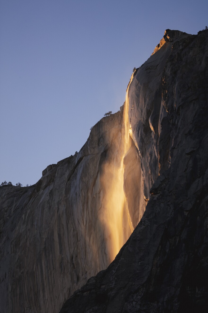 Evan Russel's photo of Yosemite's firefall in late February.