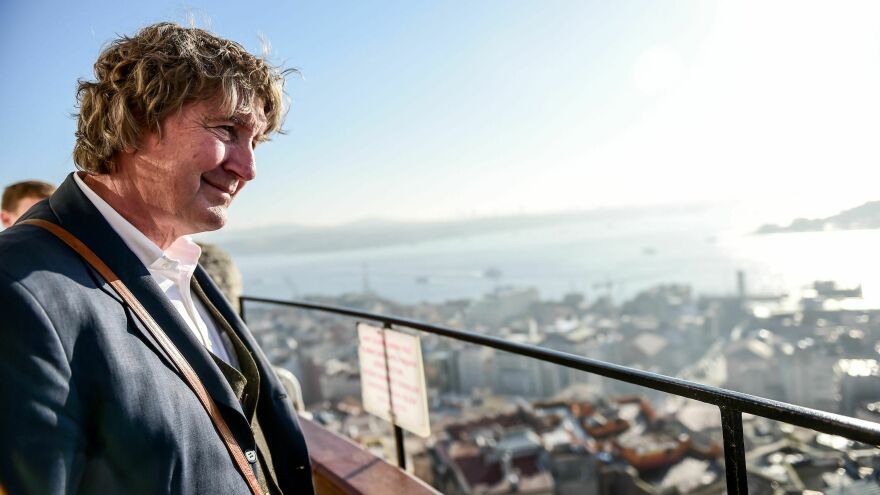 Rod Nordland looks at the Istanbul old city from Galata Tower on Nov. 20, 2016. Nordland was diagnosed with glioblastoma, a terminal brain cancer, in 2019.