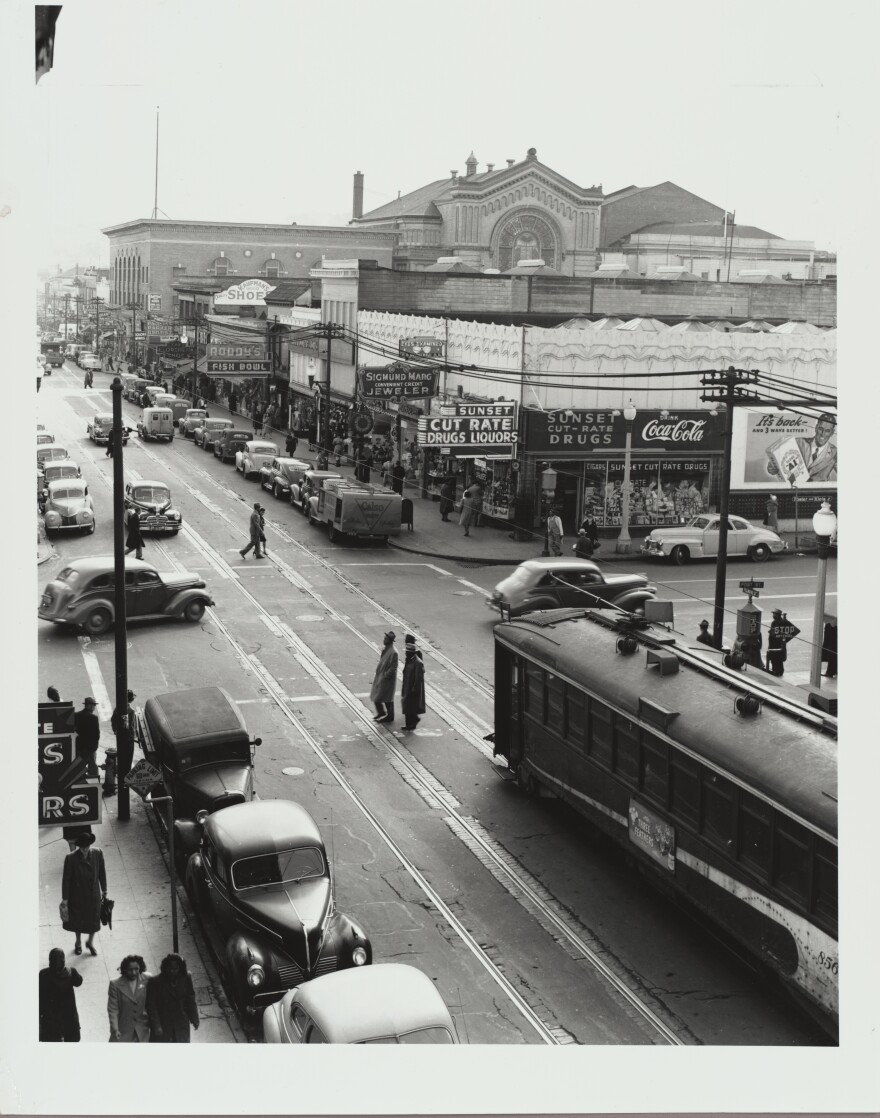 "Looking South on Fillmore, 1946," by David Johnson.