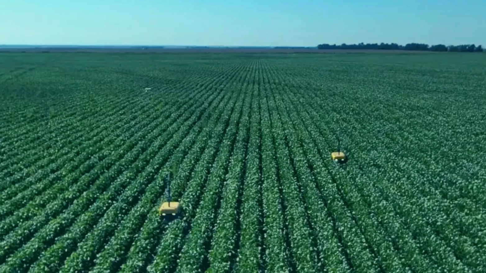 GreenFields' robots working a field.