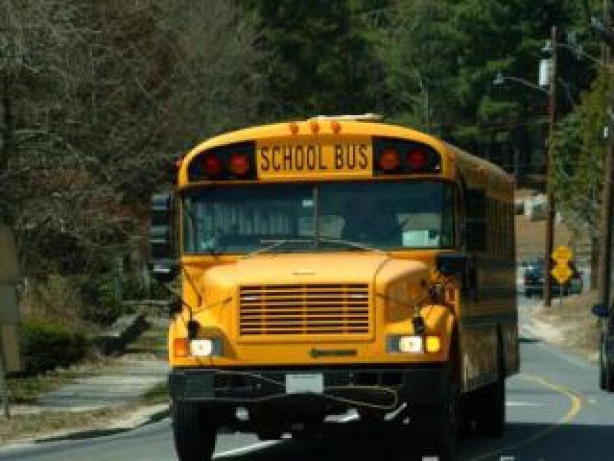 A picture of a yellow school bus.