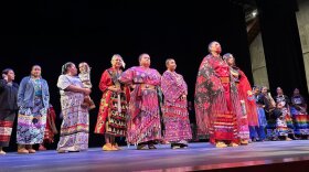 Designers modeled their own garments and accessories for the Healing Ribbons fashion show on Dec. 3. The group of intergeneration, intertribal women hoped to highlight issues facing Native American communities through their designs, including missing and murdered Indigenous women.