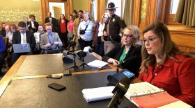 Iowa Department of Education Director McKenzie Snow testifies before a Senate subcommittee hearing held to take public input on her nomination to lead the agency.