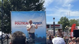 Robert F. Kennedy, Jr speaks Saturday at the state fair.